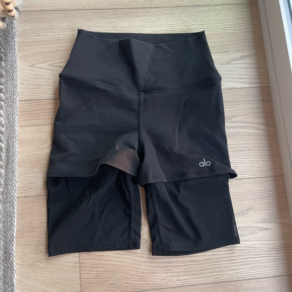 High Waist Lavish Biker Short - Black - Picture 2 of 7